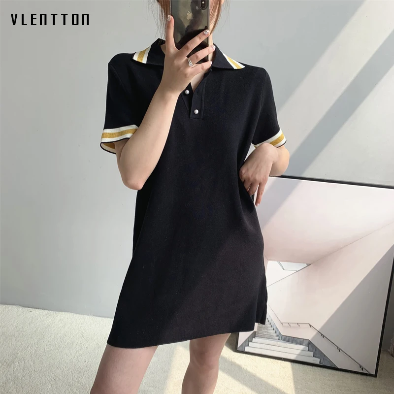 

2019 New Sexy Women's Dresses Short sleeve Spliced TShirt Dress spring summer Casual black Knit Dress Female Vestidos