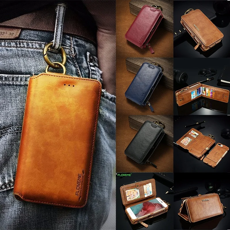 

Retro Folded Flip Leather Case for Samsung Galaxy S9 S8 Plus S7 S6 Edge Note 5 8 Luxury Wallet Cover for iphone X 8 7 6 6S Coque