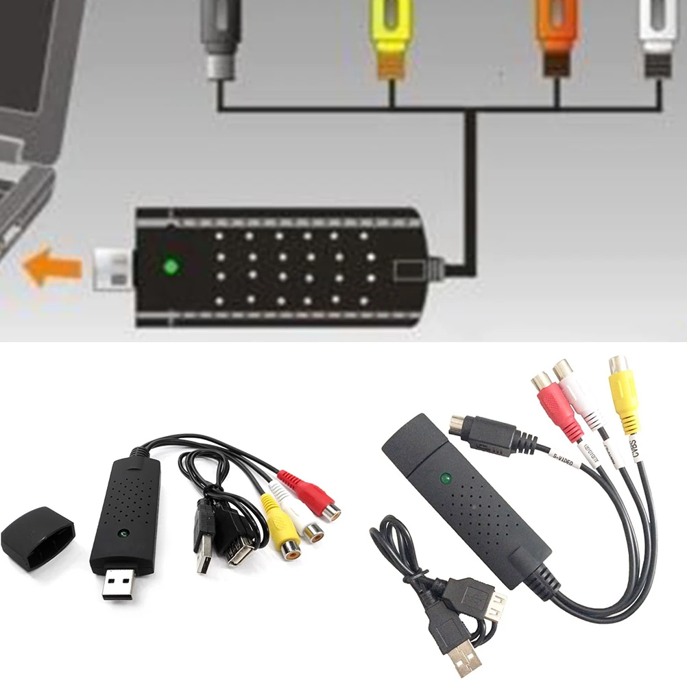 Лидер продаж Новый USB 2 0 конвертер VHS в DVD конвертация аналогового видео цифровой