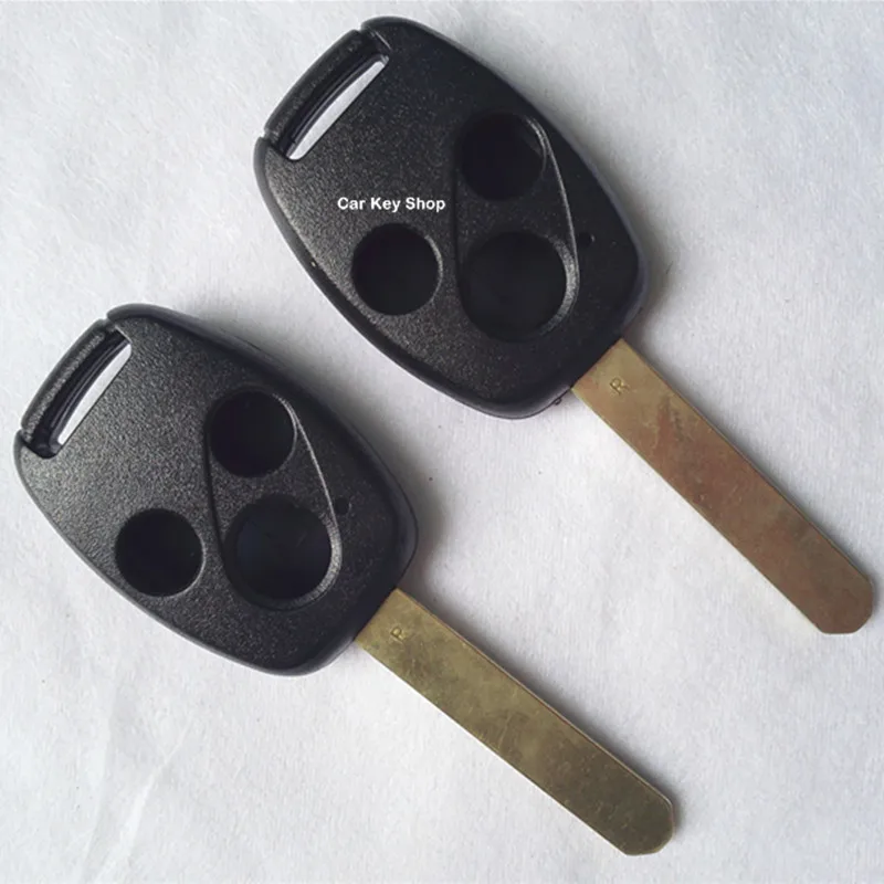 3 Buttons Car Remote Key Shells For Honda Key Fobs Replacements No Chip