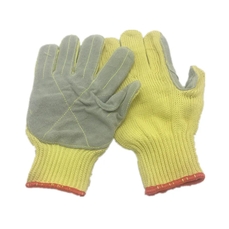 Anti cutting gloves Work Gloves Cowhide Leather Men Working Welding Gloves Safety Protective Garden Gloves  22