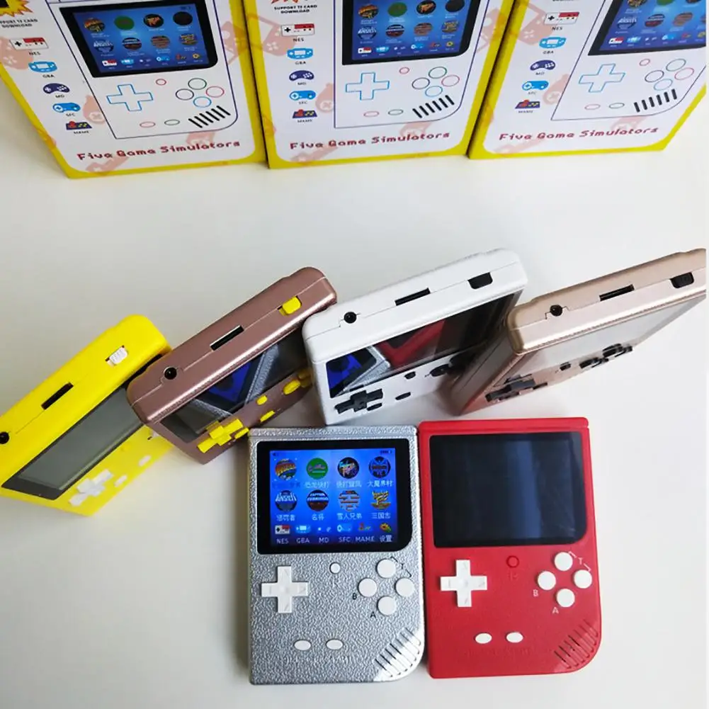 Портативная мини-портативная игровая консоль в стиле ретро с картой памяти 8G для мальчиков, ностальгические проигрыватели, игровая консоль для видео
