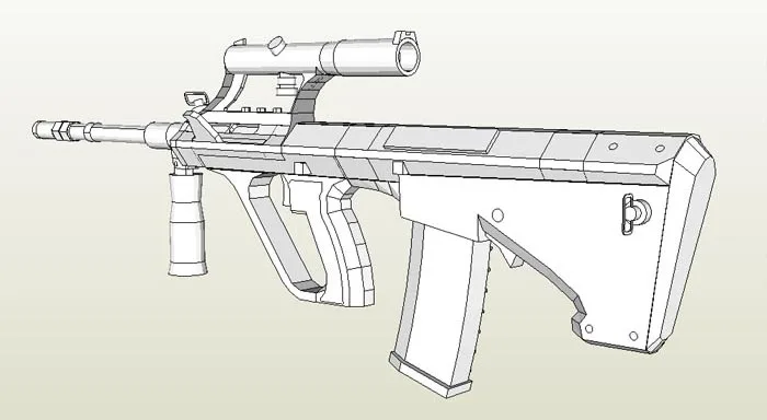 Джедай выживания Steyr Aug винтовка бумажная модель оружия огнестрельное оружие 3D ручные игрушки для рисования
