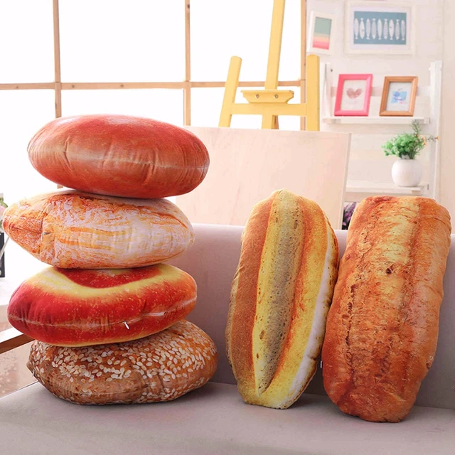 Bread Design Plush Throw Cushion Soft Washable Removable Pillow Kids Room  Gift Stuffed Toy Home Decorative - AliExpress