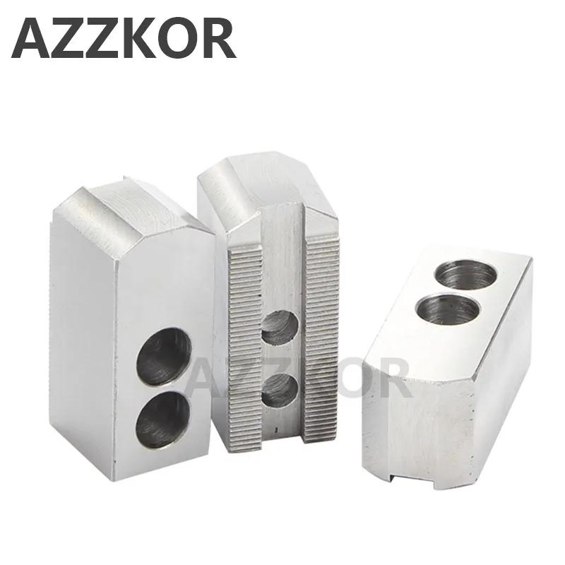 

Machine Lathe Oil Pressure Three Claws Hydraulic Jaw Chuck Jaws Heightening Thick 5 6 8 10Inch 120 90 60Angle For CNC Lathe Tool