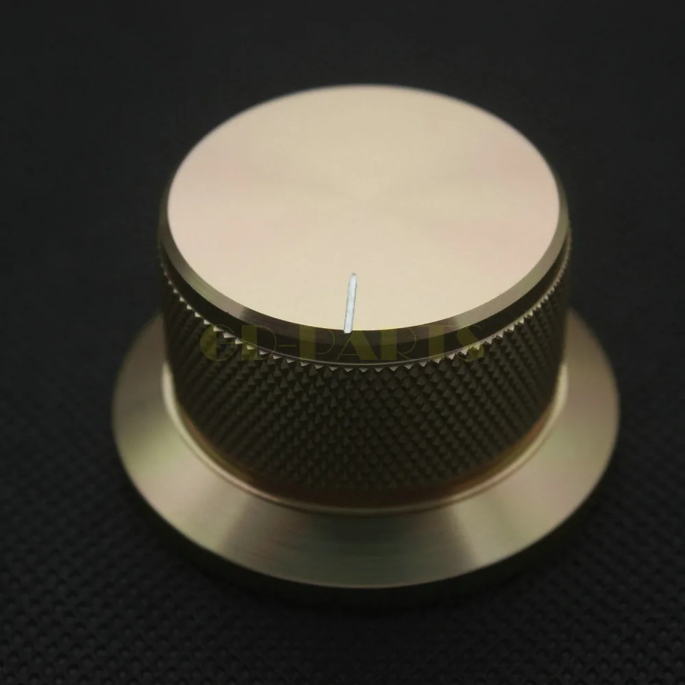 1 шт. 44*25 мм Золотой анодированный ЧПУ обработанный Твердый алюминиевый Потенциометр ручка управления для ЦАП cd-плеер усилитель громкость динамика