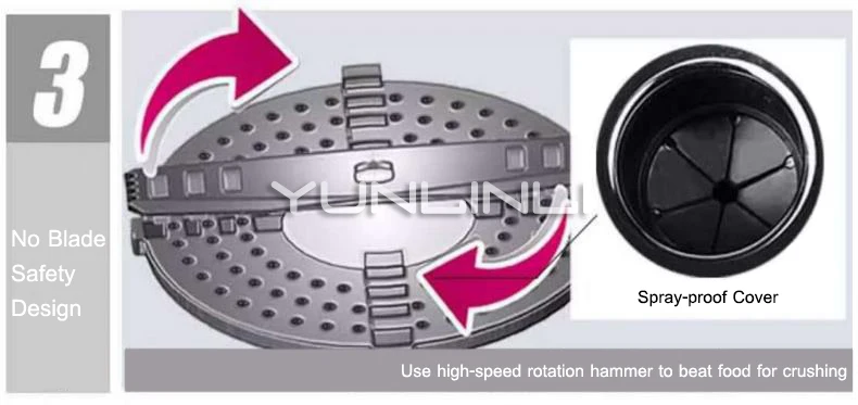 Бытовой измельчитель пищевых отходов, кухонная дробильная машина для отходов, измельчитель пищевых отходов, HP-J03-560