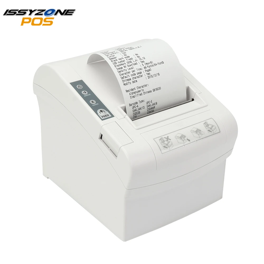 

IssyzonePOs 80mmThermal Receipt Printer Barcode Local printer For Restaurant Kitchen POS Printer USB/Serial/Ethernet