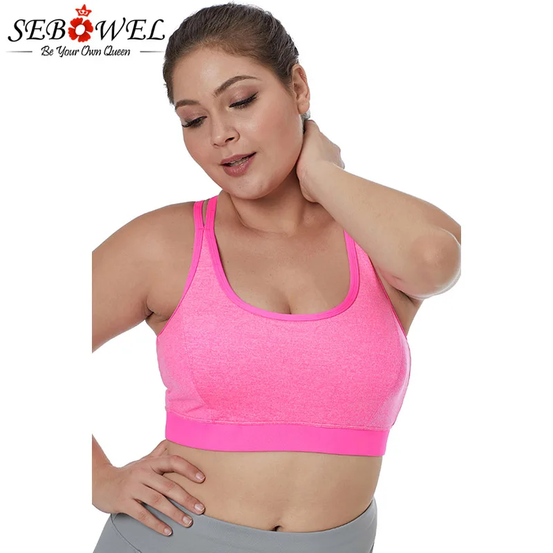Rosy-Double-Straps-Heathered-Sports-Bra-LC26029-6-3 