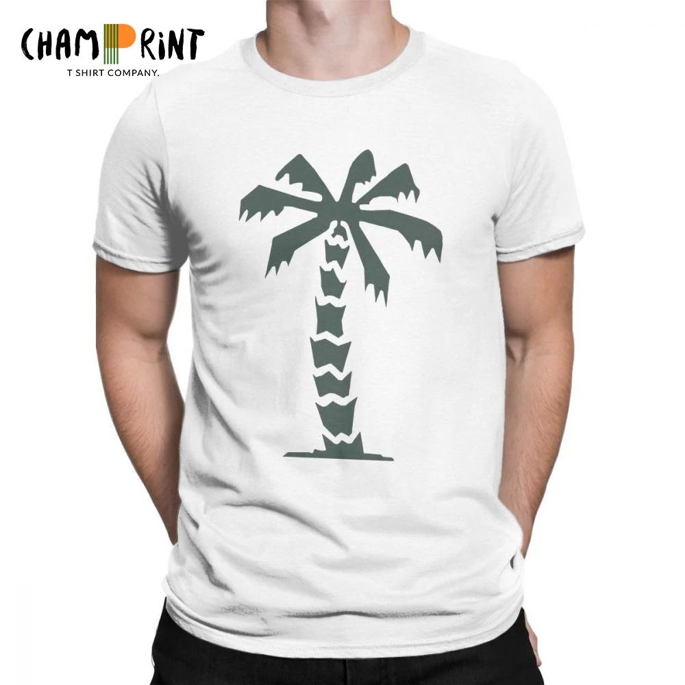 

Men T-Shirts Wehrmacht Africa Korps Palm Tree Crazy Cotton Tee Short Sleeve T Shirts Crew Neck Clothes Classic Plus Size Tops