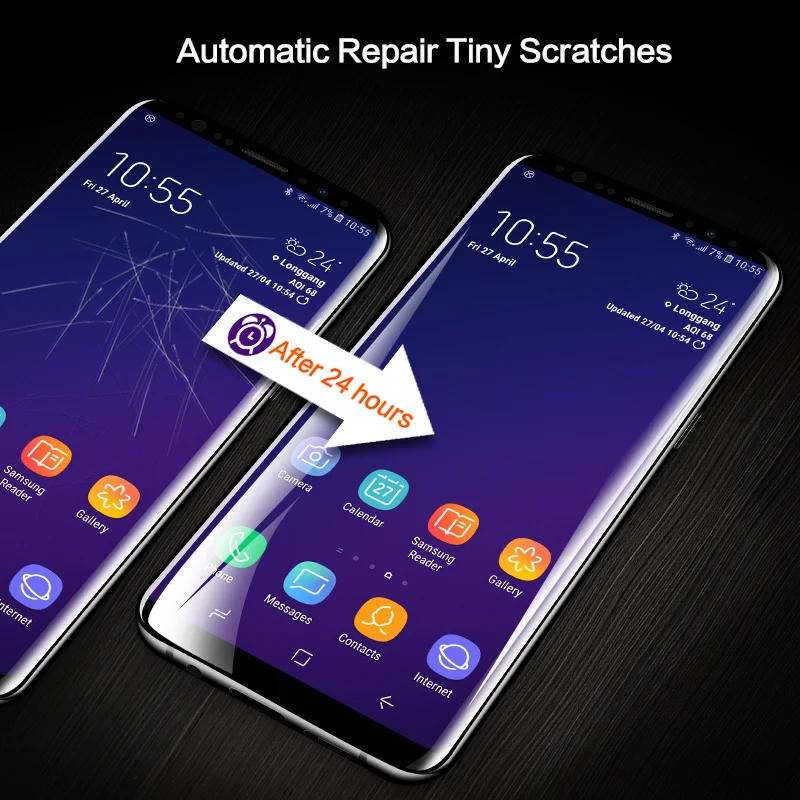 Защитная пленка SmartDevil для samsung galaxy S9 plus прозрачная Гидрогелевая с полным