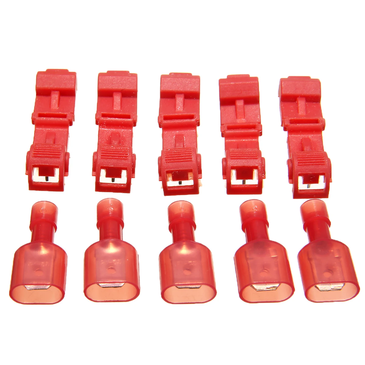 

220pcs Red Blue Yellow Quick Splice Electrical Wire Crimp Terminal Connector Kit Wire Electrical Cable Connectors Quick Splices