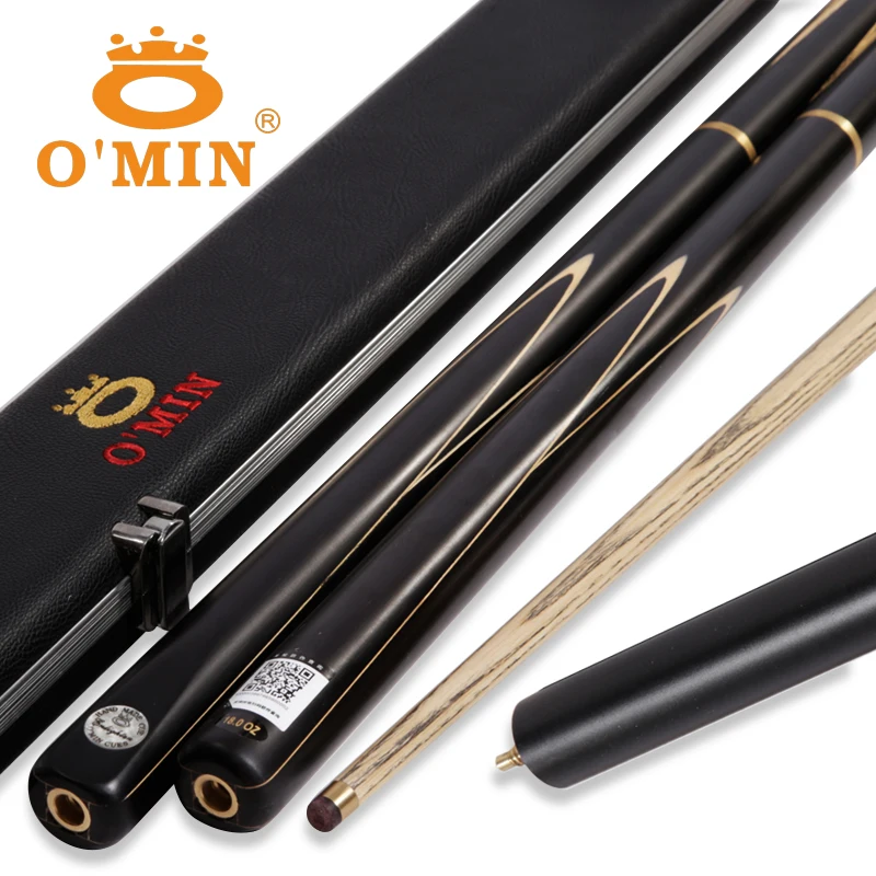 O'min handmade 3/4Jointed Snooker Cues stick 9.5/10mm,the billiards