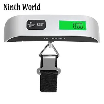 

Portable Hand Held Hook Backlight Electronic Scale Digital Travel Suitcase Luggage Hanging Scales Weighing Balance 110 Lb/50 Kg