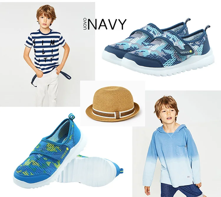 UOVO Spring Summer Kids Shoes Breathable Casual Shoes For Boys And Girls Light-weight Sport Shoes Kids Sneakers Size 28#-37#