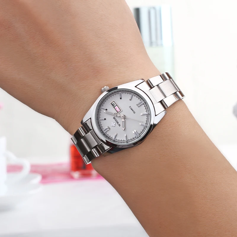 Часы женские кварцевые аналоговые из нержавеющей стали|montre brand|montre femmemontre casual femme |