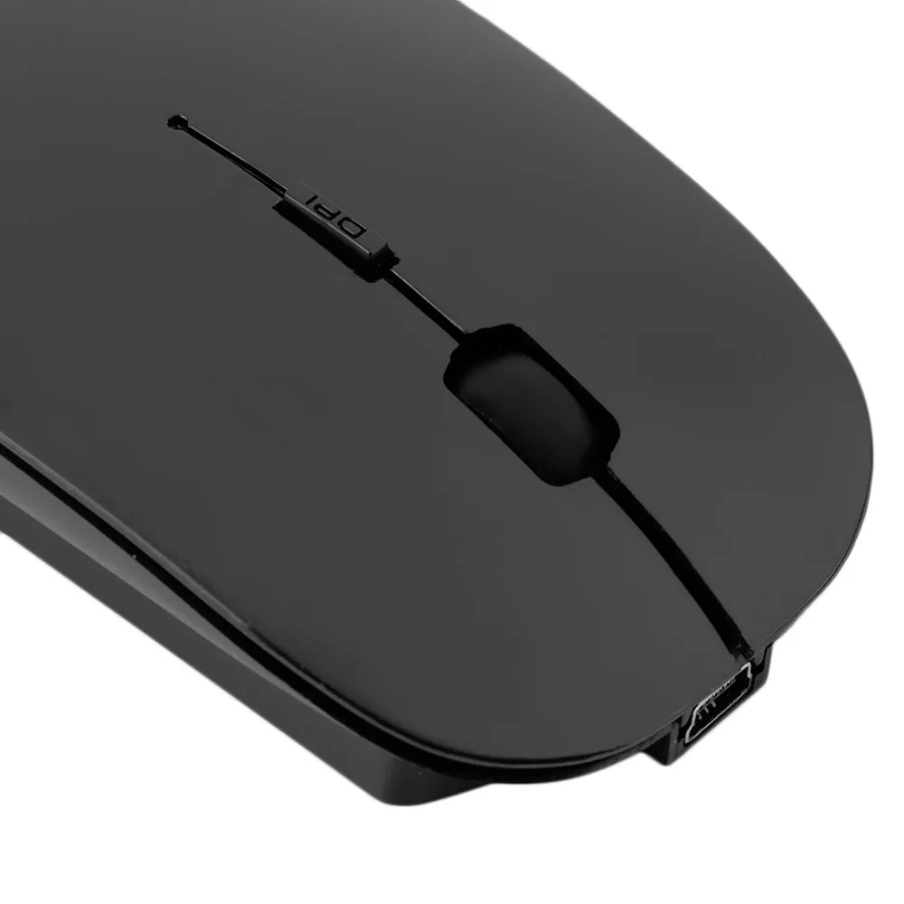 Портативная перезаряжаемая беспроводная мышь 2,4G для lenovo acer Macbook Air Pro, ноутбука, компьютера, 10 м, Рабочий диапазон, USB приемник, мыши