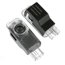 Для Audi 2X светодиодный подсветка двери автомобиля с логотипом проектор Лазерный теневой светильник автомобильный светильник интерьерный приветственный светильник