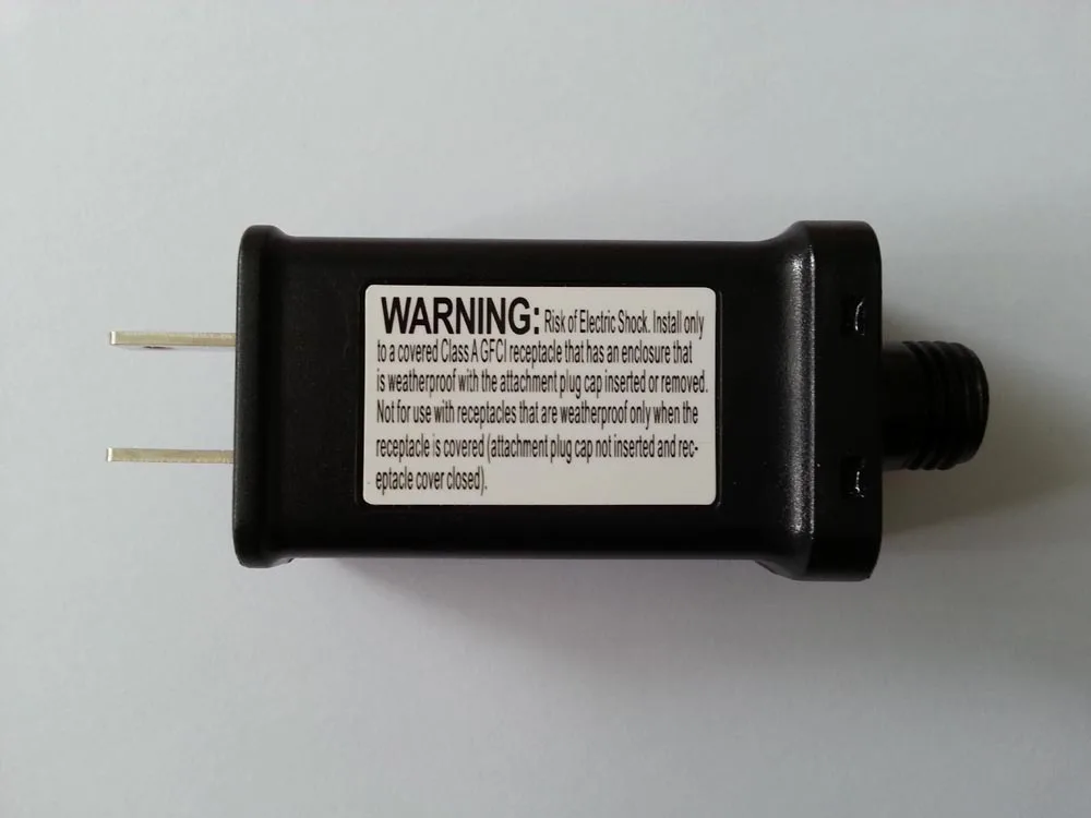 US Plug Outdoor UL Adapter AC120V DC12v for decorative String Lights
