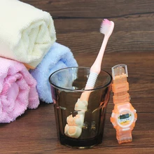 1 шт. зубная щетка с рисунком медведя для детей, зубная щетка для маленьких мальчиков и девочек, детские часы