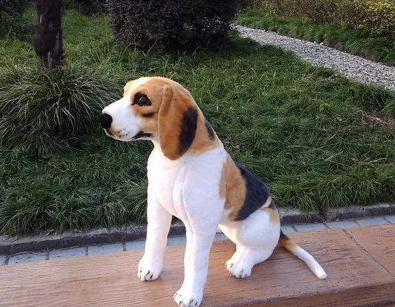 stuffed beagle dog toy