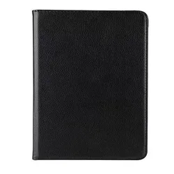 Luxury 360 Rotating Leather Flip Case with Auto Sleep - T813 T819 (Black)