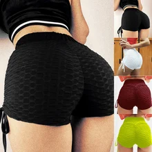 Женские модные однотонные шорты со шнуровкой, шорты для занятий фитнесом, короткие спортивные штаны