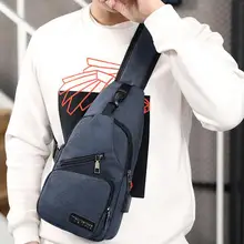 Ультра-тонкие мужские anti-theft Личная сумка многофункциональный одного плеча полиэстер груди мешок