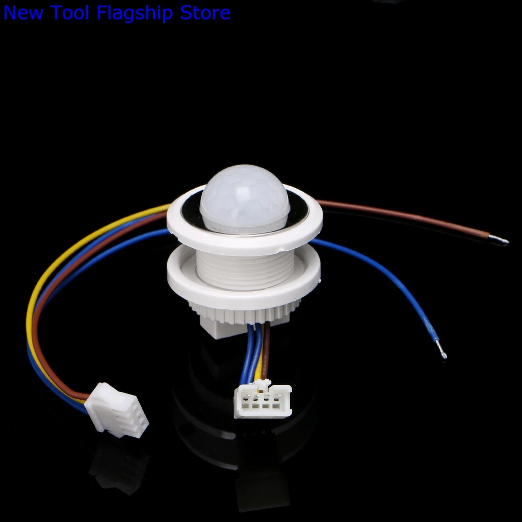 

40mm AC100-240V LED PIR Detector Infrared Motion Sensor Switch with Time Delay Adjustable