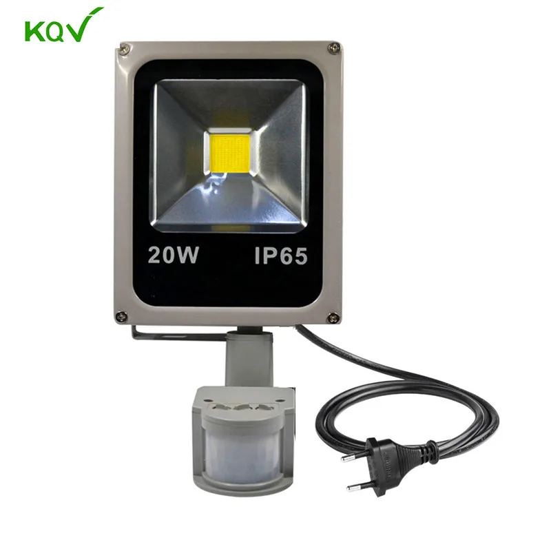 

PIR Projector Lamp 100W led flood light Sensor Control Auto Detection 10W 20W 30W 50W Floodlight Induction Lamp with EU plug