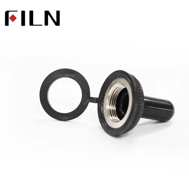 【送料無料/新品】 1321 1121 1021 KN3C Black Waterproof Rubber switch Toggle スイッチカバー・プレート