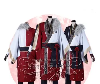 

Hot Anime Game Ensemble Stars cosplay Kiryu Kuro cos Halloween party Unisex costume (coat+shirt+pants+belt+bandage)