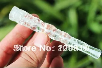 

Free Shipping 0015 Carved quartz Crystal doagon pipe healing