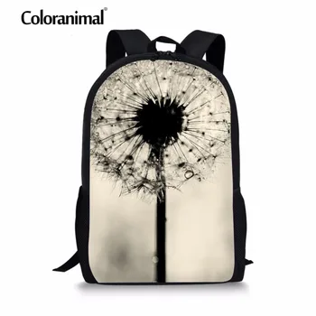 

Coloranimal Youth Girl Casual School Bag Cute Dandelion Pattern School Backpack Bookbag Children Kid Bagpack Bolsa Feminino