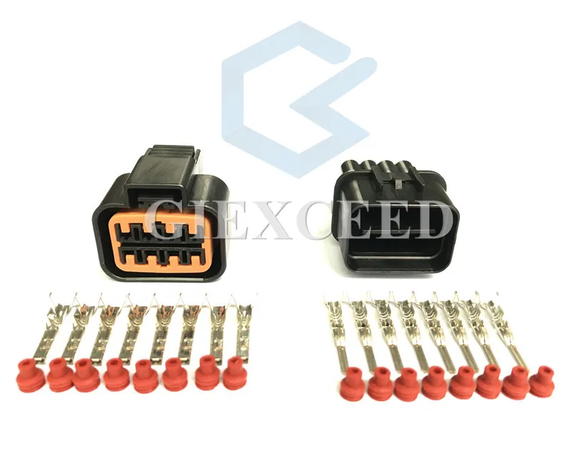 

2 Sets 8 Pin PB625-08027 PB621-08020 Auto Vehicle Wire Plug Automotive Connector Lamp Headlight Socket For Audi BMW Ford