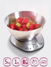 5kg/1g Stainless Steel Digital Kitchen Electronic Scales Mi Food Scale Lcd KITCHEN SCALES Electronic Steelyard Balance Cuisine