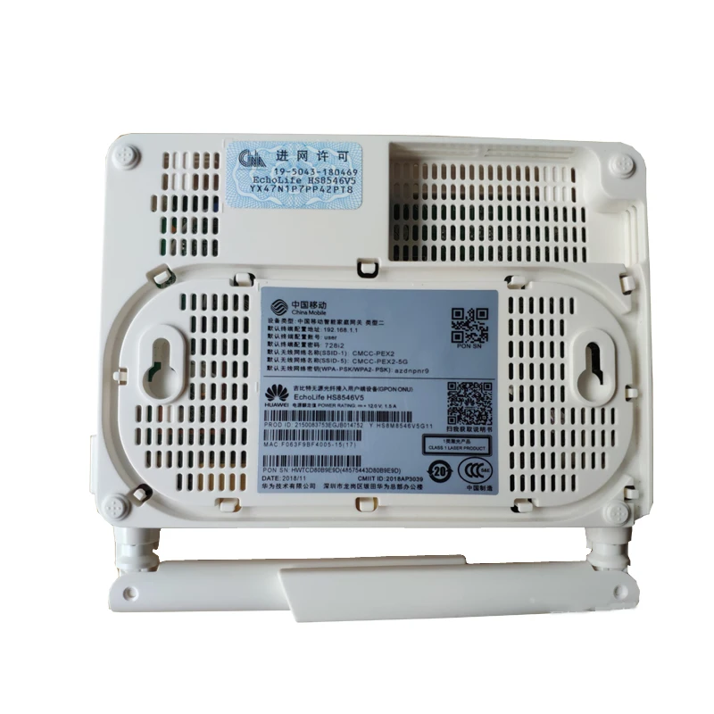 Сетевой маршрутизатор Hua wei HS8546V5 GPON ONU ONT 4GE + 1TEL 2USB Wi Fi с портами по на английском