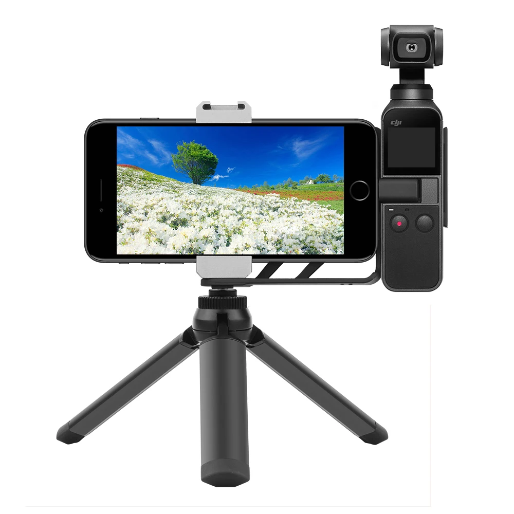 Mobile Phone Adapter for DJI OSMO Pocket Handheld Stabilizer Expansion Photography Light  Microphone Tripod Bracket Accessory