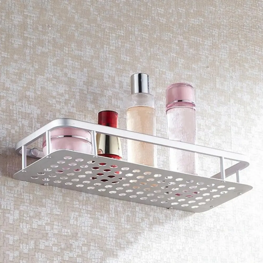 

Bathroom Shelf Shelves Space Alumimum 1/2/3 Tier Home Kitchen Bathroom Shower Storage Shelf Caddy Basket Rack wall mounted