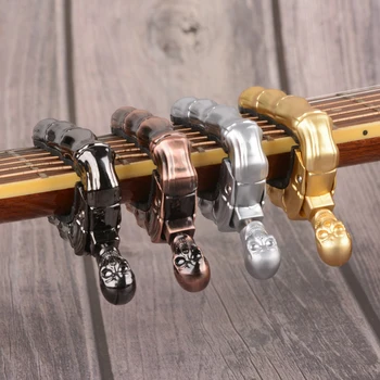 

Guitar Capo Skull Bass Guitar Capo With High Quality Rubber Folk Acoustic Electric Guitar Capo Guitar Accessories Parts Guitarra
