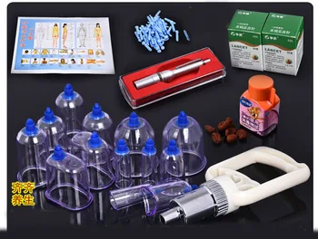 

full set of acupuncture massage therapy vacuum cupping with lancet needle pen acupoint charts