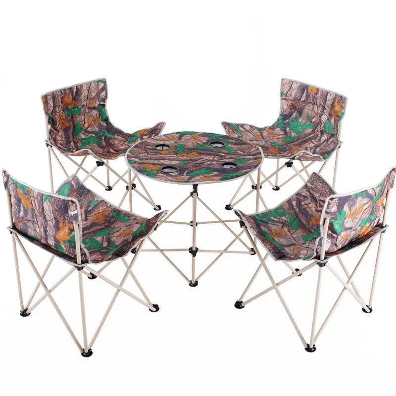 

High Quality Portable Outdoor Fishing Chair Table Folding Seat Simple Leisure Chair Gardern Foldable Stool Set Foldable cadeira