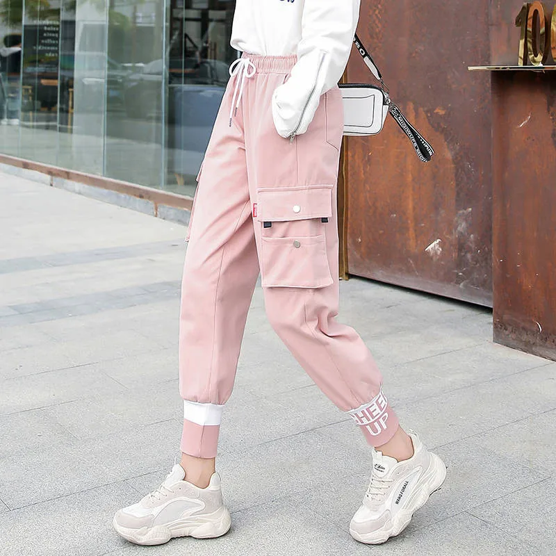 pink cargo pants womens