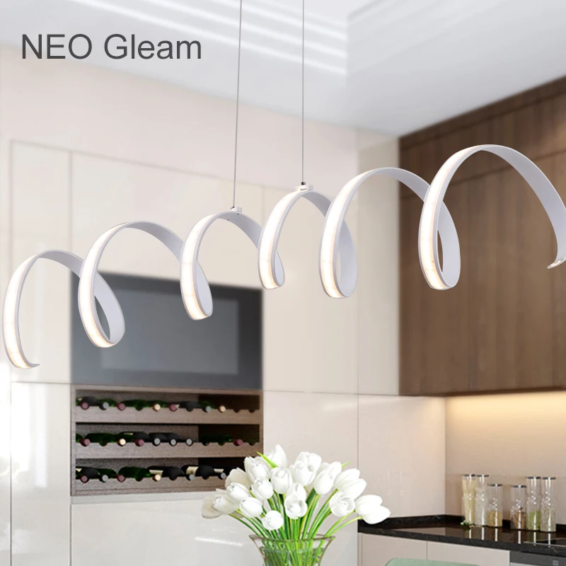 Светодиодный алюминиевый светильник NEO Gleam L800/1000/1200 мм люстра для столовой бара