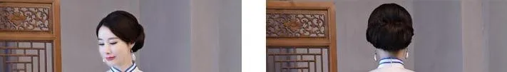 Новый 2019 сине белые принт Cheongsam Длинные платья Chinoise тонкий элегантный Qi Pao для женщин Китайский Винтаж Платье Qipao Женская Роба в восточном