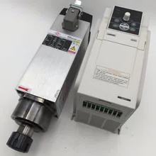 3.5KW ER25 электродвигатель шпинделя с воздушным охлаждением 18000 об/мин 220 В и 3.7KW VFD инвертор переменная частота драйвер ЧПУ деревообрабатывающий сверлильный комплект