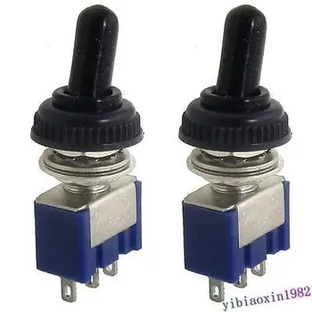 

20 Pcs AC 125V 6A ON/ON 2 Position SPDT 3 Pins Mini Toggle Switch with Waterproo