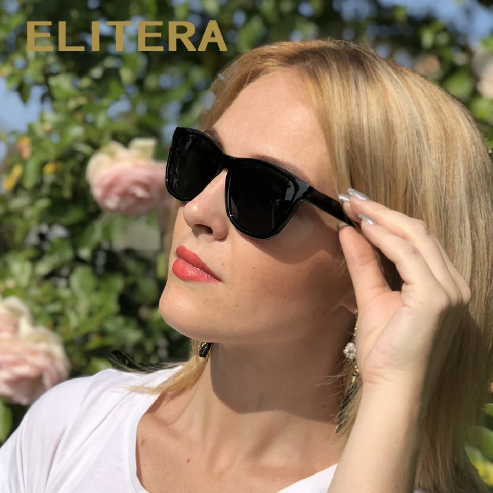 Elitera Новая мода поляризованные Для женщин Солнцезащитные очки для известный леди