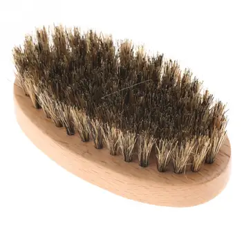 

Men Face Hair Cleaning Brush Moustache Oval Beard Shaving Massage Brush