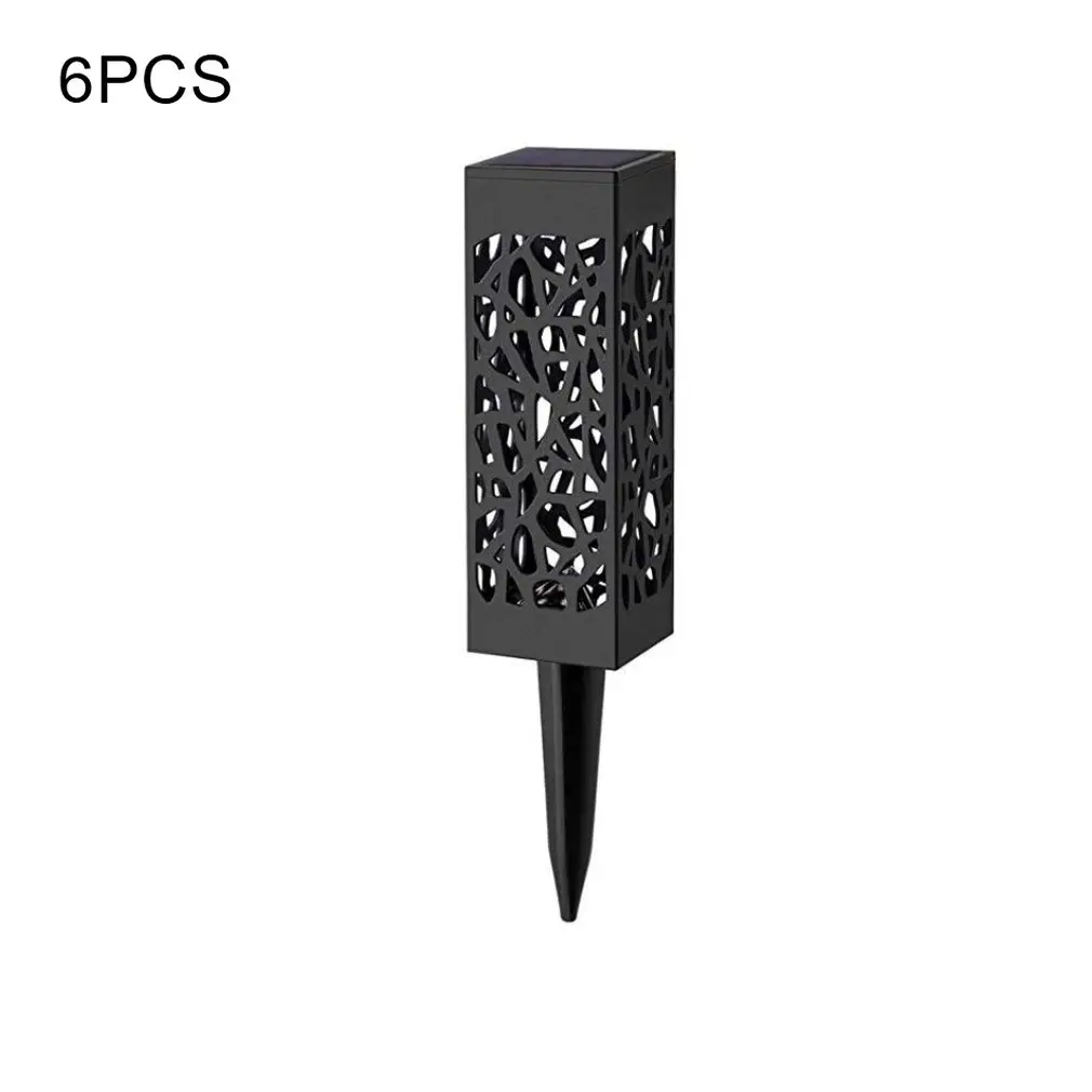 

New High Quality Hollow Solar Lawn Light Hollow Solar Plug Light 6pcs